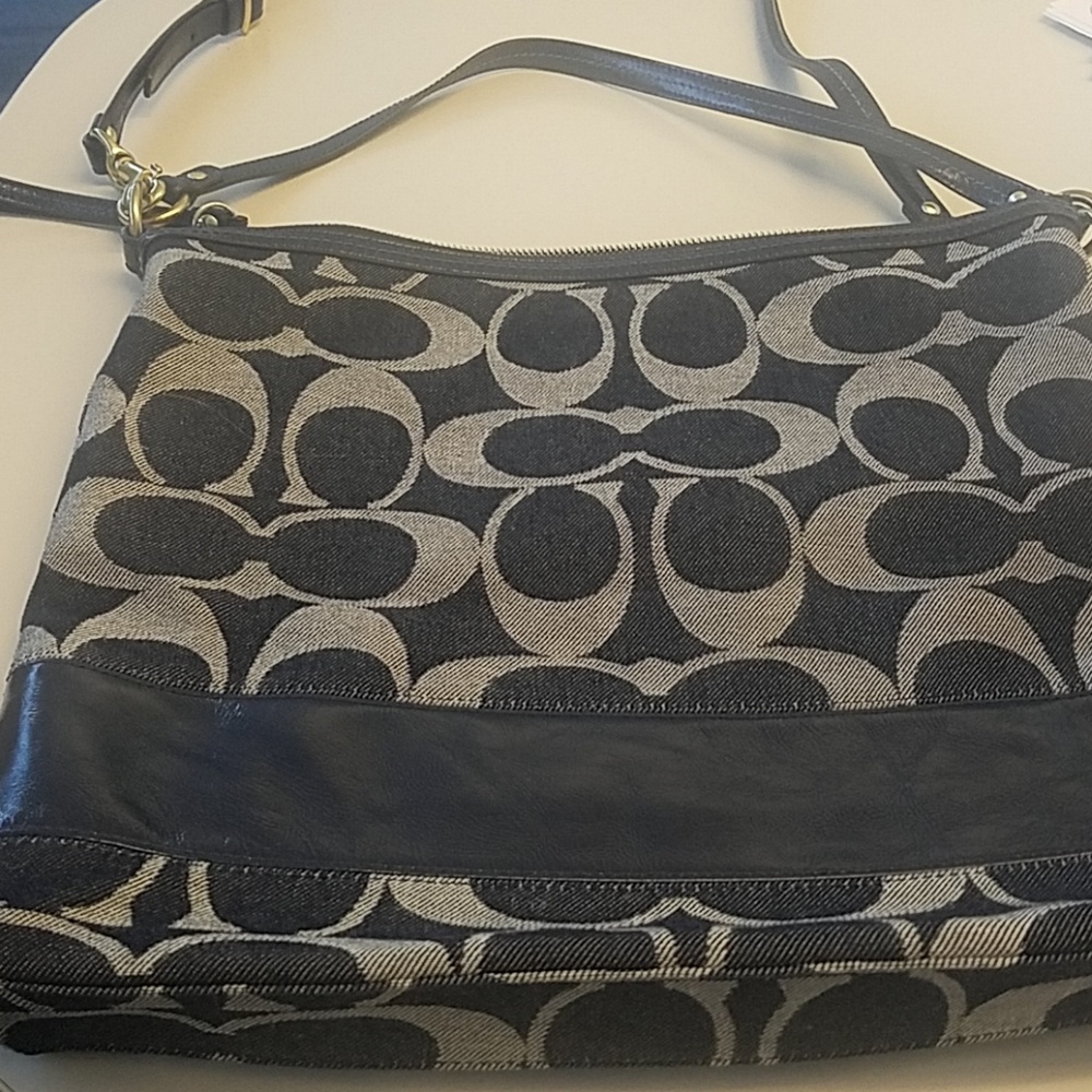 Coach denim purse